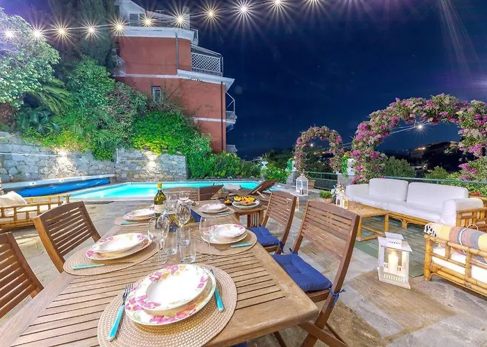 [villa Portofino] Piscina Privata • Giardino • 3 Parcheggi Rapallo